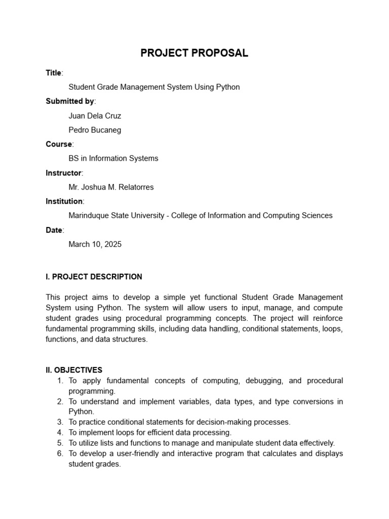 Python Student Grade Management System | PDF | Computer Programming ...