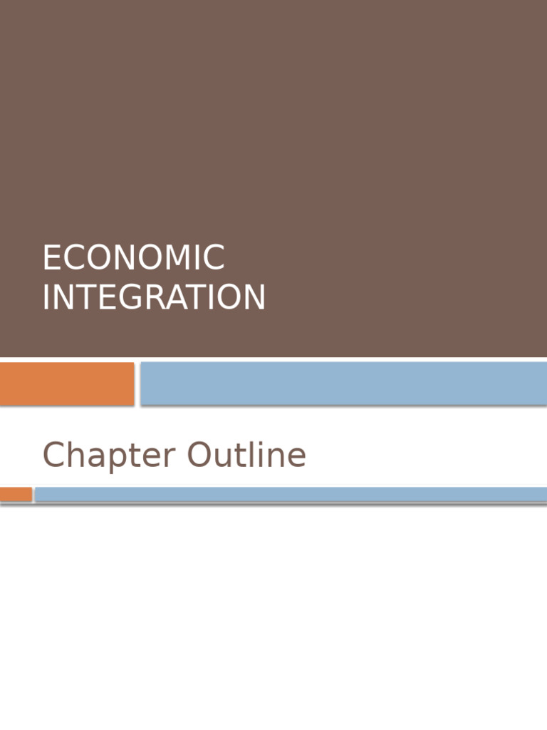 Economic Integration | PDF | World Trade Organization | Most Favoured ...