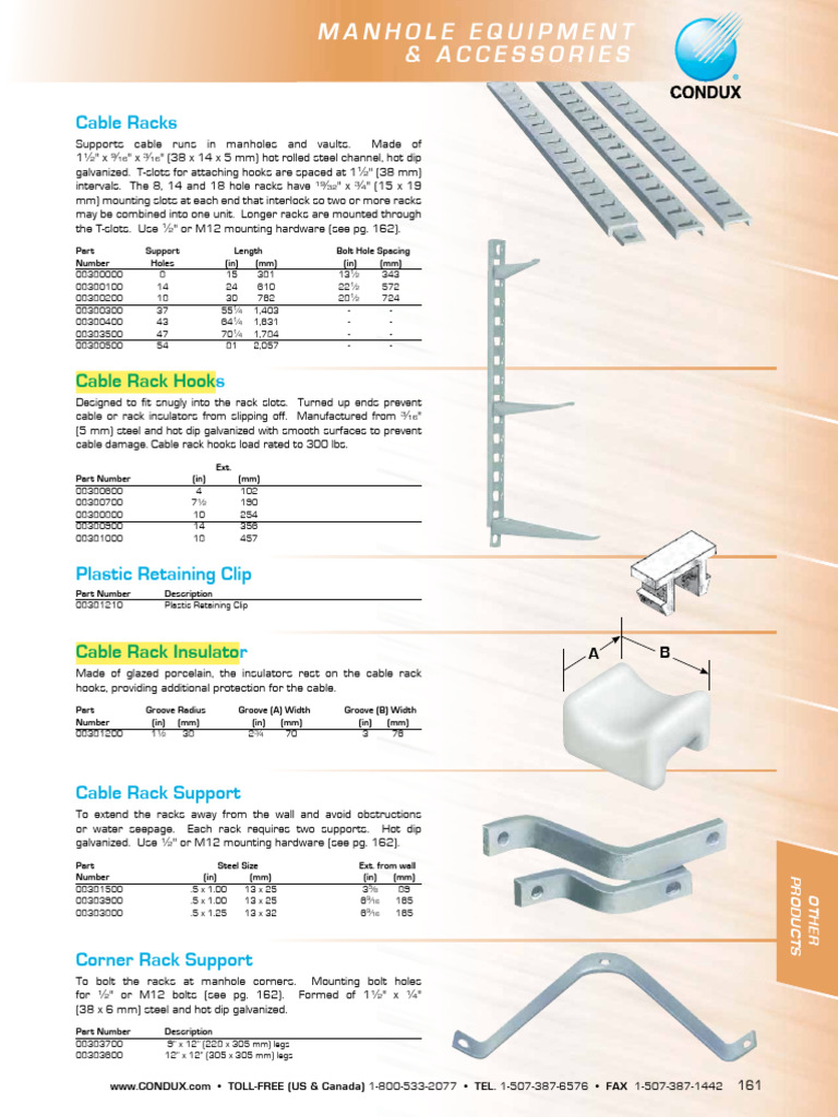 Cable Rack With Porcelain Insulator | PDF