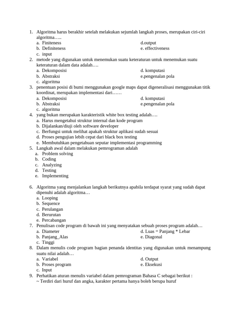 Algoritma dan Pemrograman Dasar | PDF