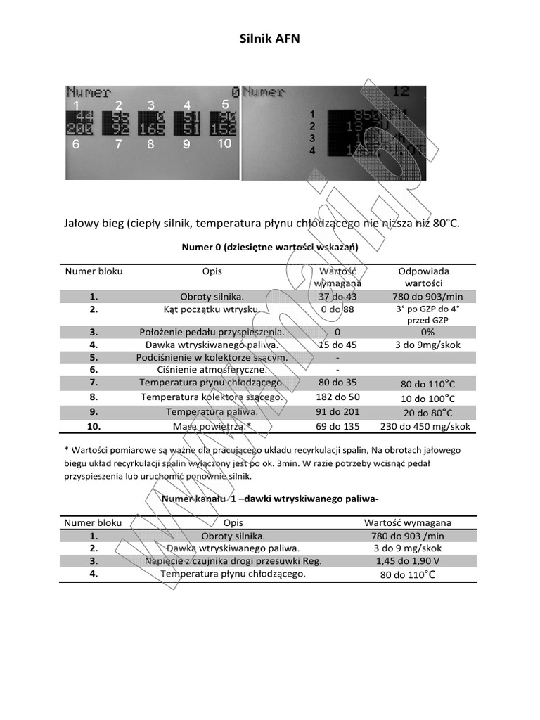Silnik Diesel AFN | PDF