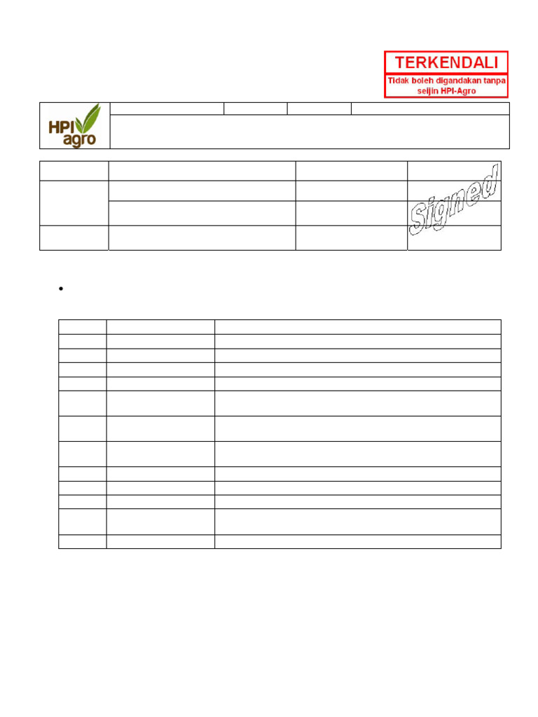 Formulir Laporan Patroli HPI-Agro | PDF