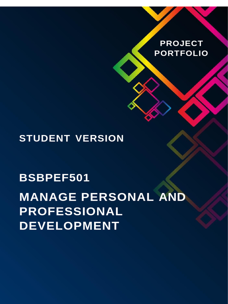 BSBPEF501 Project Portfolio1 | PDF | Goal | Brand