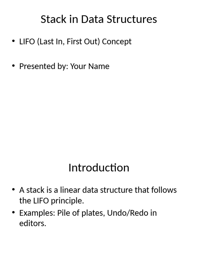 Understanding Stack Data Structures | PDF