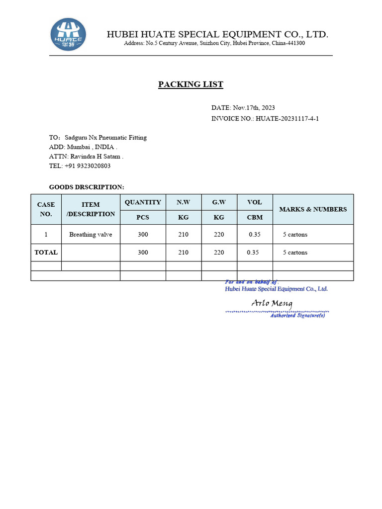 Packing List To India | PDF