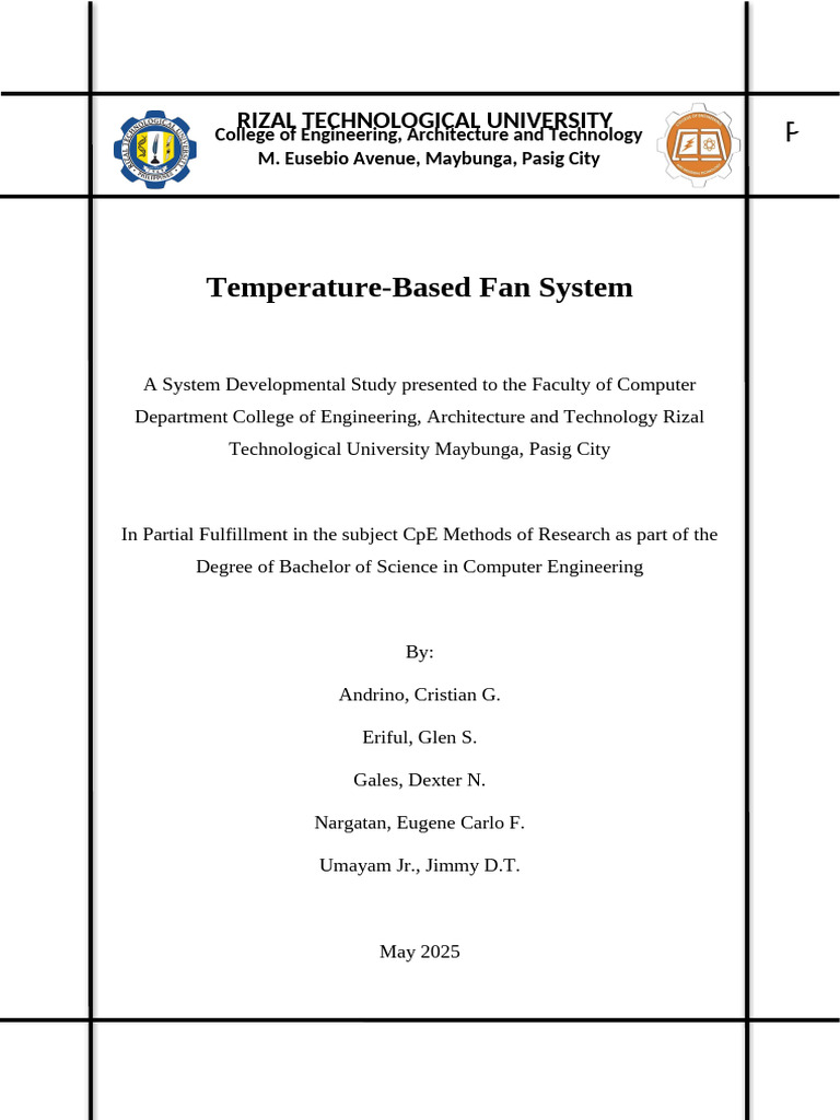 Temperature-Based Fan System Design | PDF | Energy Conservation ...