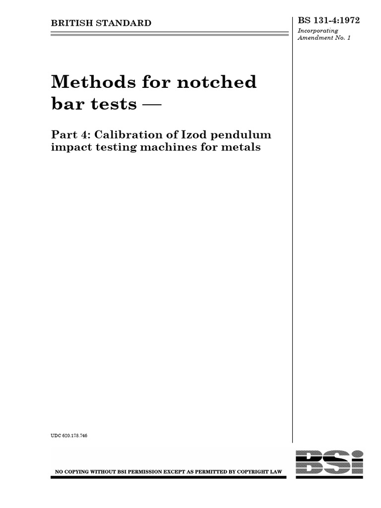 Calibration of Izod Impact Testing Machines | PDF | Pendulum | Engineer