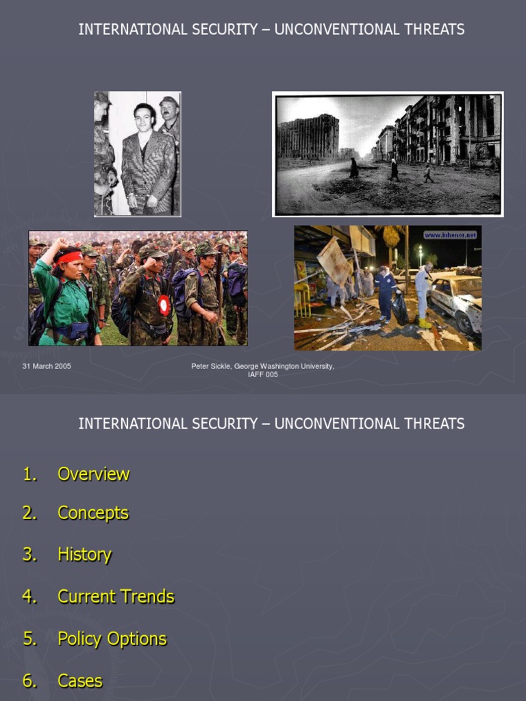 Unconventional Threats in International Security | PDF | Insurgency ...