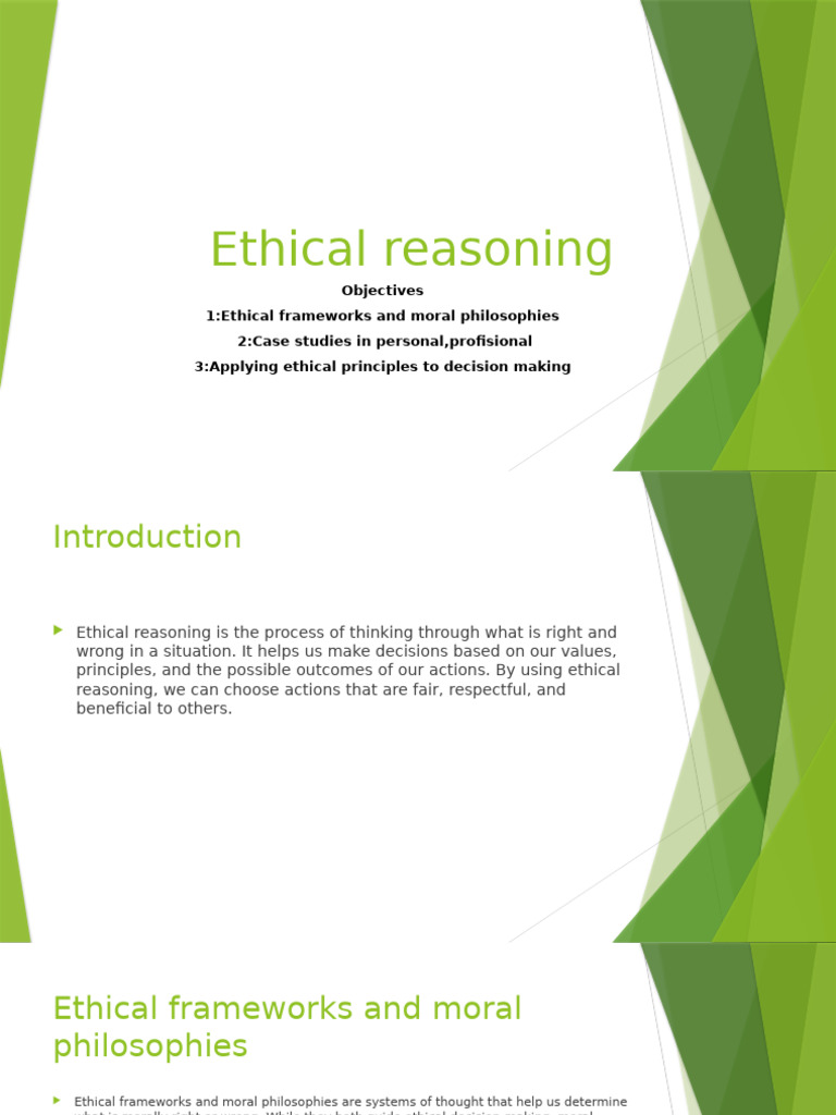 Ethical Reasoning Frameworks and Applications | PDF | Utilitarianism ...