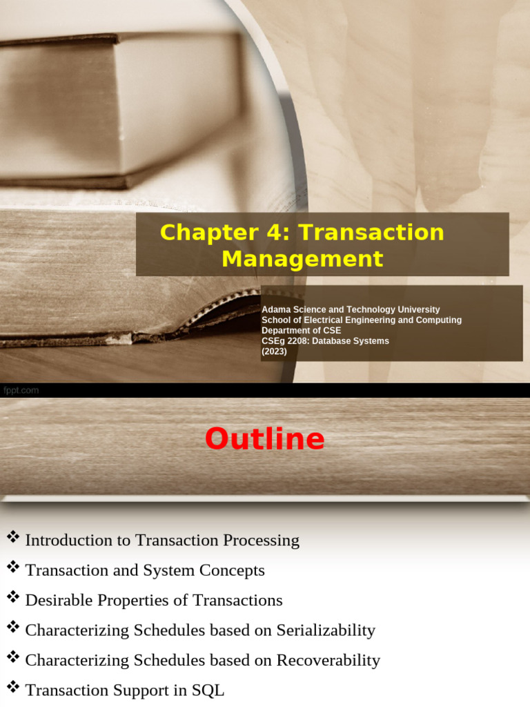 Transaction Management in Databases | PDF | Database Transaction ...