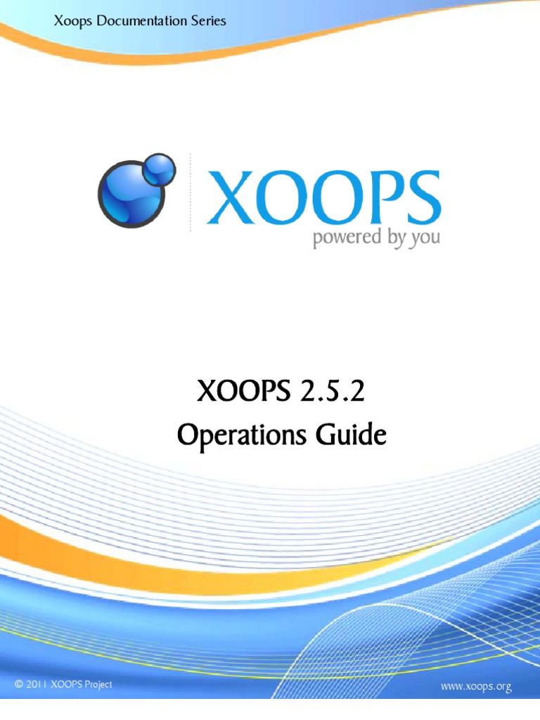 XOOPS 2.5.2 Operations Guide | PDF | Login | Websites