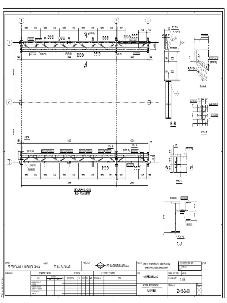 Tekla Structures General Arrangement Drawing | PDF