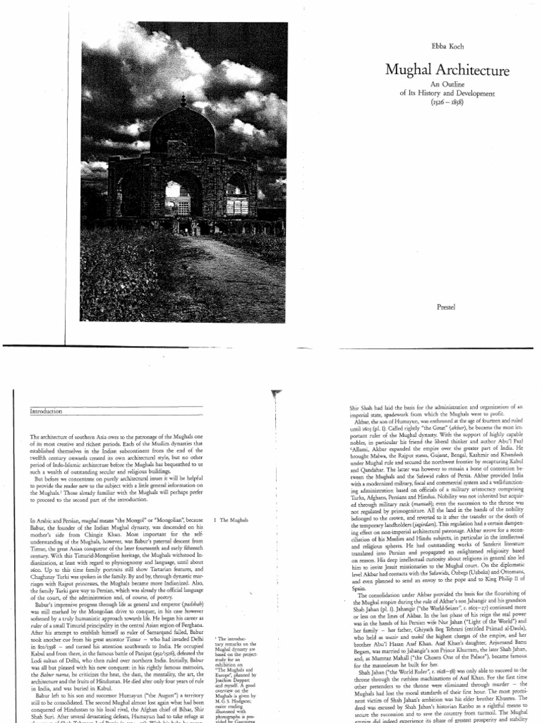 Overview of Mughal Architecture | PDF | Mughal Empire | Dome