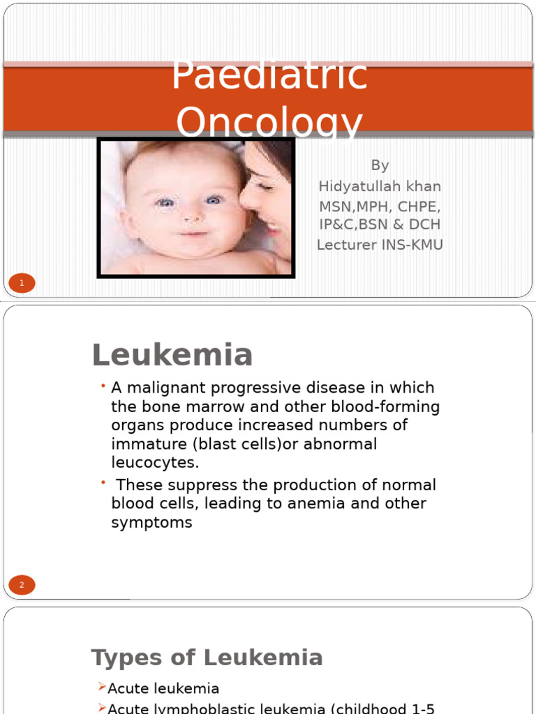 Pediatric Leukemia and Lymphoma Overview | PDF | Lymphoma | Leukemia