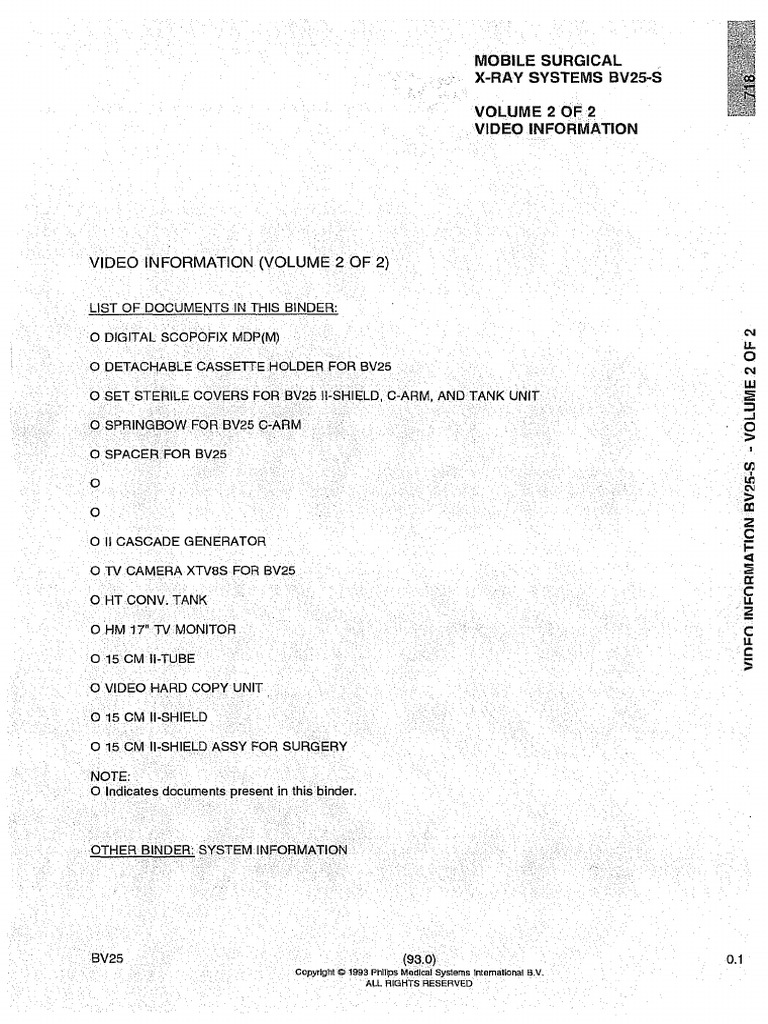 Philips BV-25 S - System Information 2 | PDF | Power Supply