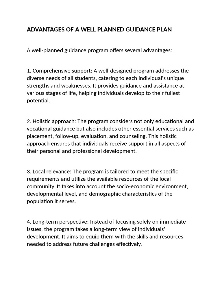 Guidance Programme at School | PDF | Evaluation | Policy
