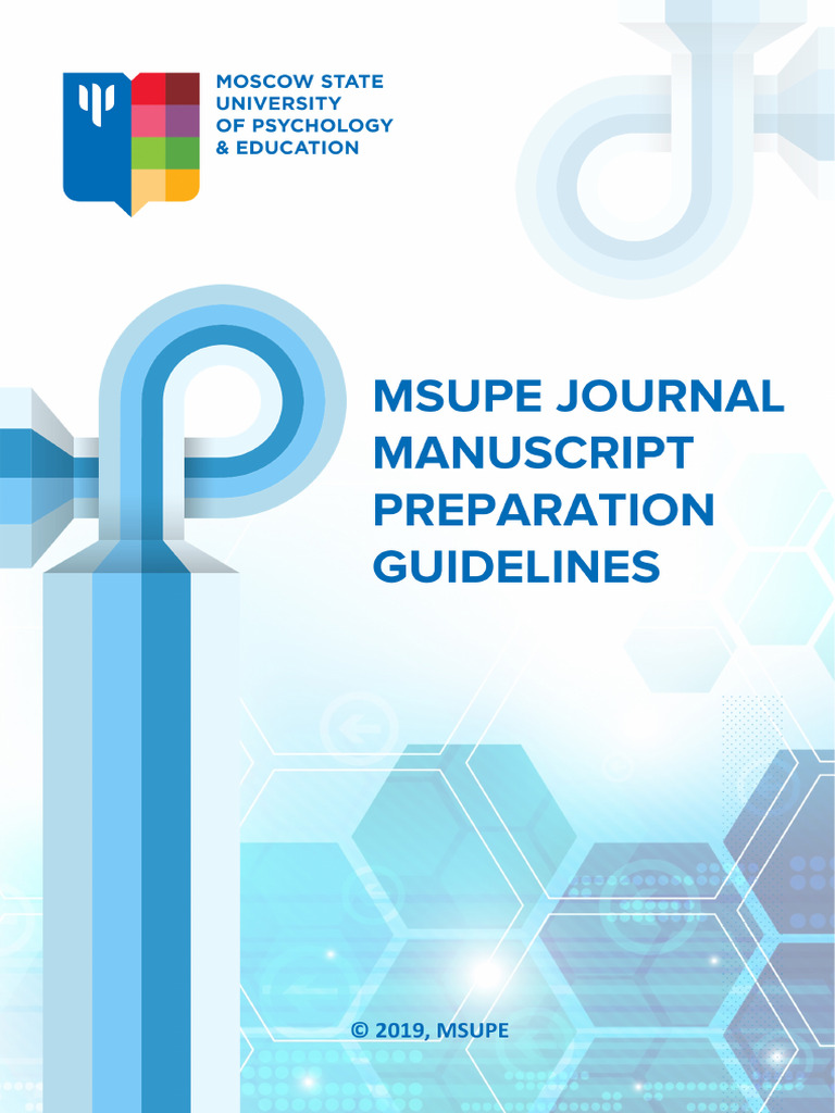 MSUPE Manuscript Submission Guidelines | PDF | Methodology | Theory