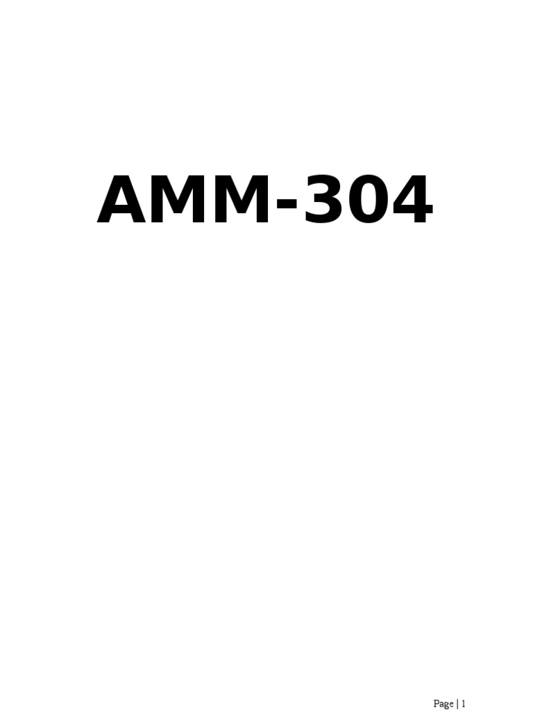 Amm standards pdf