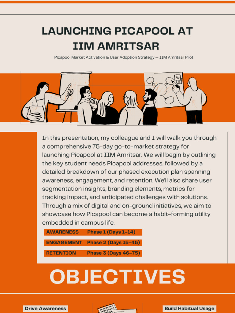 Orange and Cream Illustration Marketing Plan Prese - 250522 - 181534 | PDF