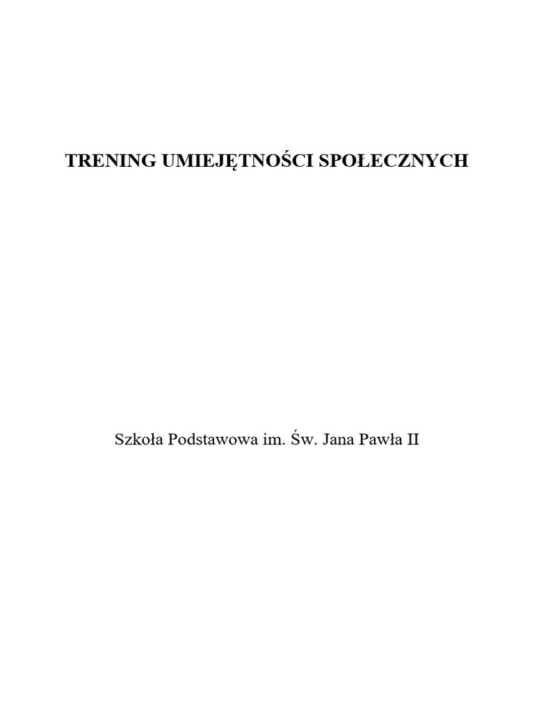 Program Socjoterapeutyczny Tus M.czechowska | PDF