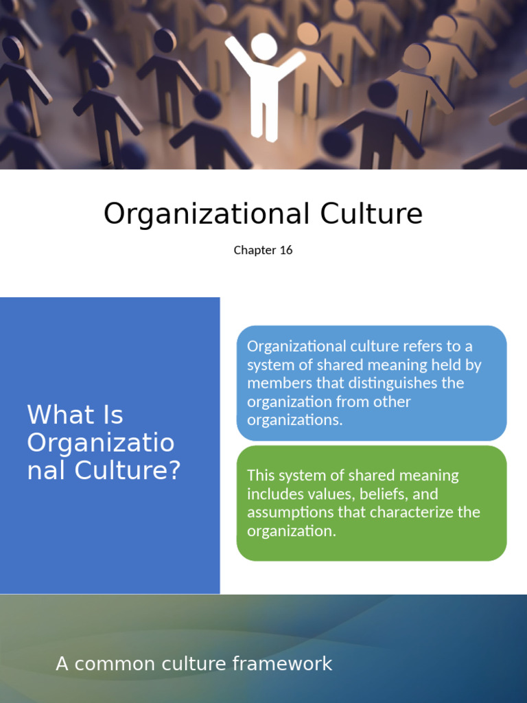 Understanding Organizational Culture | PDF | Organizational Culture ...