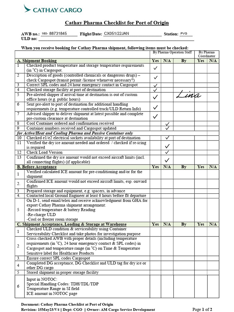 CHK List of 16088731845 | PDF | Cargo