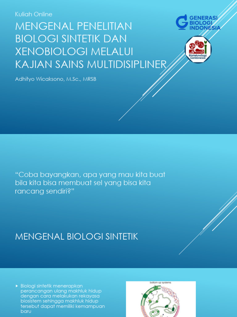 Biomag - Synbio and Xenobiology | PDF
