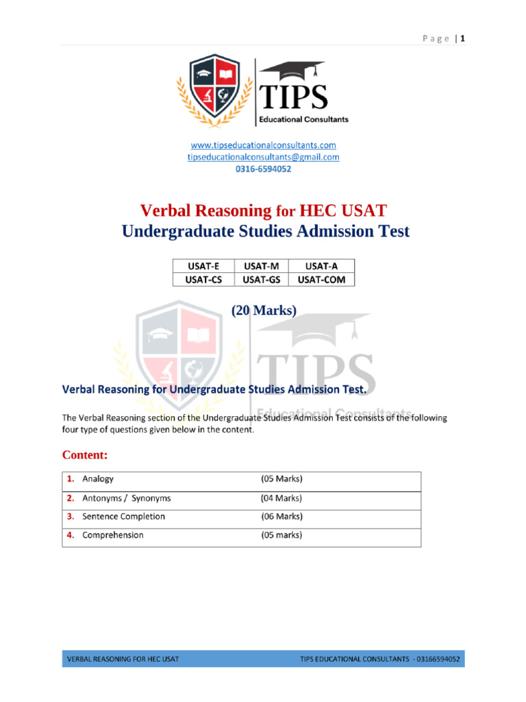 Hec Verbal | PDF