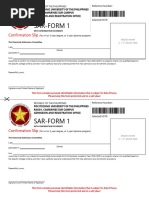 SAR Form 1 for PUP Enrollment 2024-2025 | PDF | Identity Document