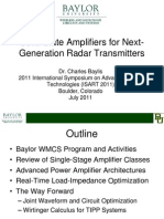 Solid State Amplifiers for Next-Generation Radar Transmitters
