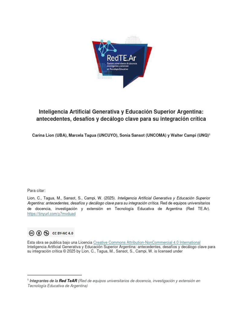 Crítica a la IAG en Educación Superior | PDF | Inteligencia artificial ...