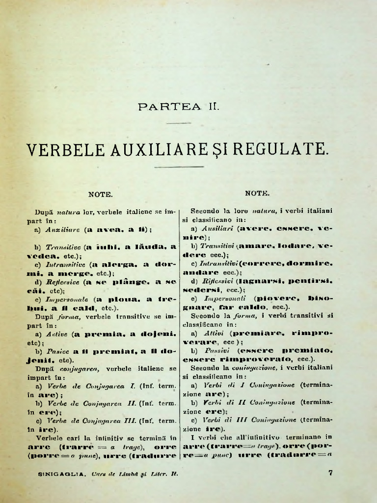 02 - Curs de Limba Italiana - Verbele Aux. | PDF