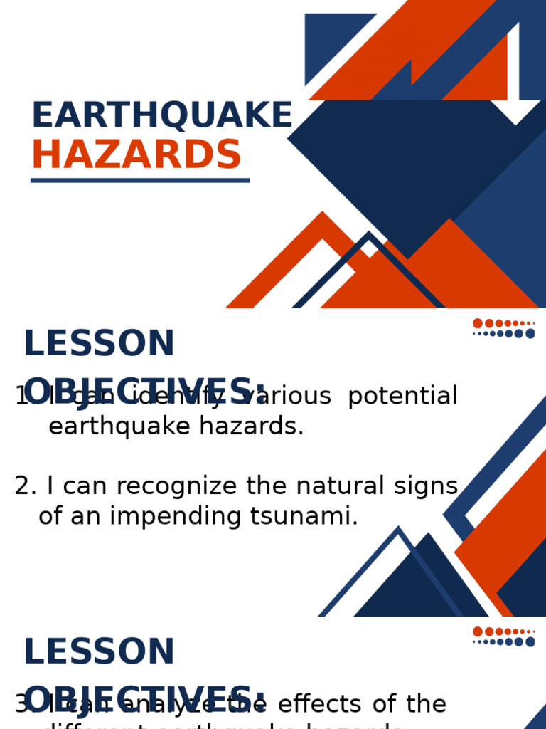 Primary Earthquake Hazards Overview | PDF | Earthquakes | Tsunami