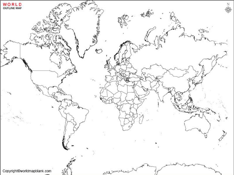World Map Outline - 2 | PDF
