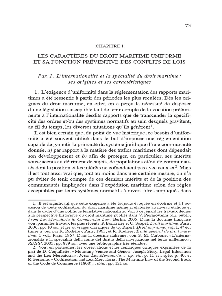 Droit maritime : uniformité et conflits | PDF | État | Port