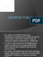 Amorfna Tijela I Polimeri