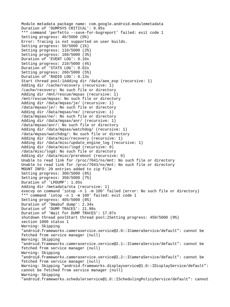 Bugreport Ice - Id SP1A.210812.016 2025 07 13 10 33 11 Dumpstate - Log ...