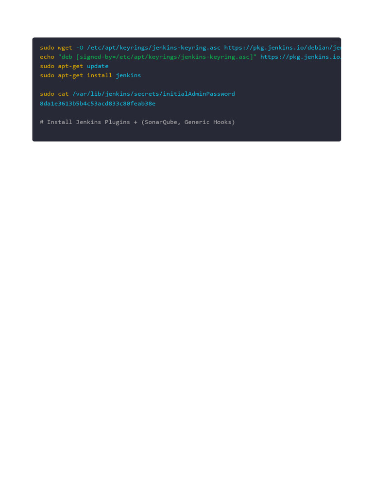 Install Jenkins and Plugins on Debian | PDF