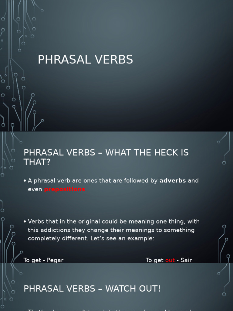 Phrasal X Prep Verbs | PDF