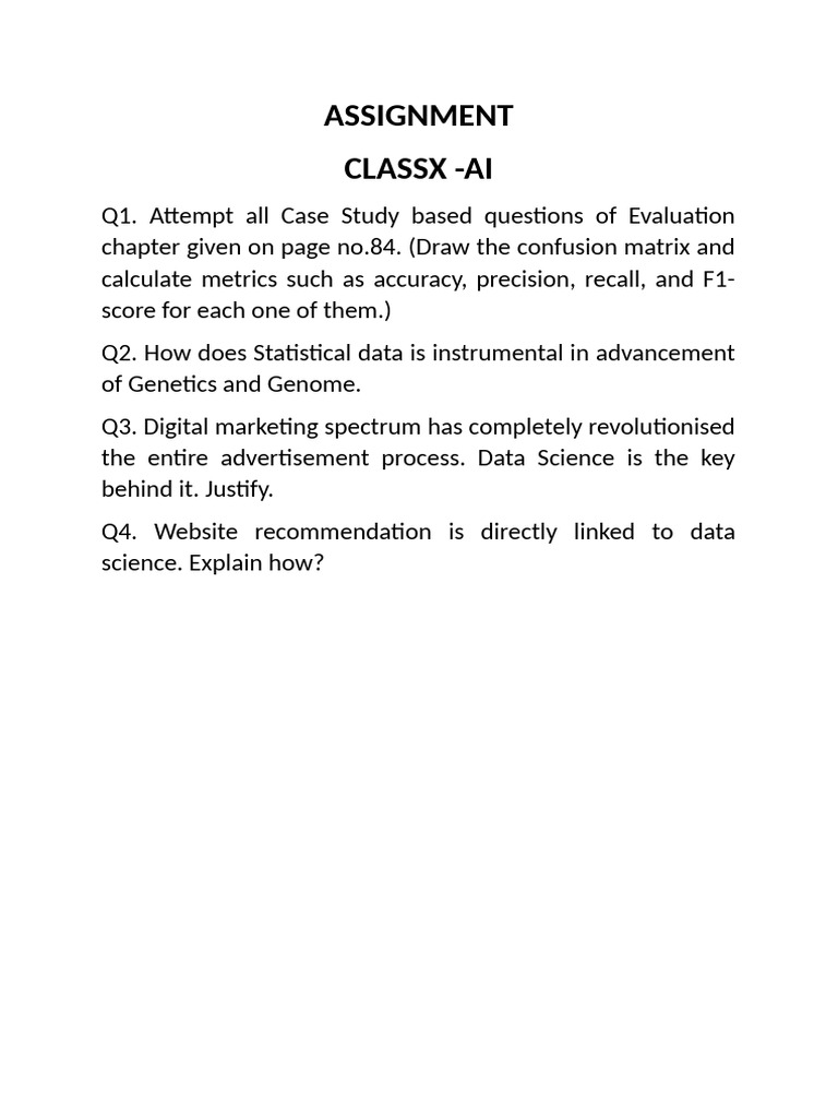 Assignment Class10 | PDF