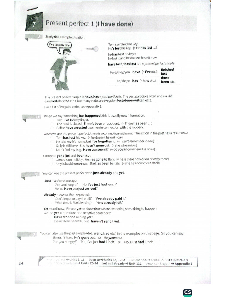 Session Notes and Handouts - The Present Perfect | PDF