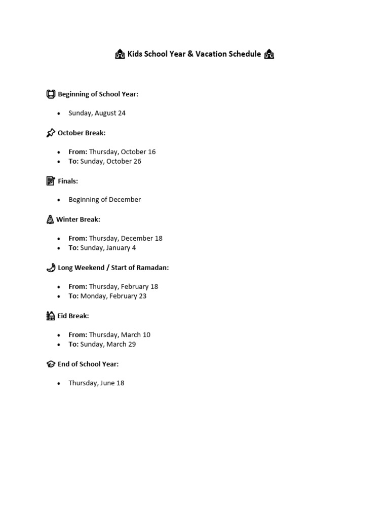 ? Kids School Year | PDF