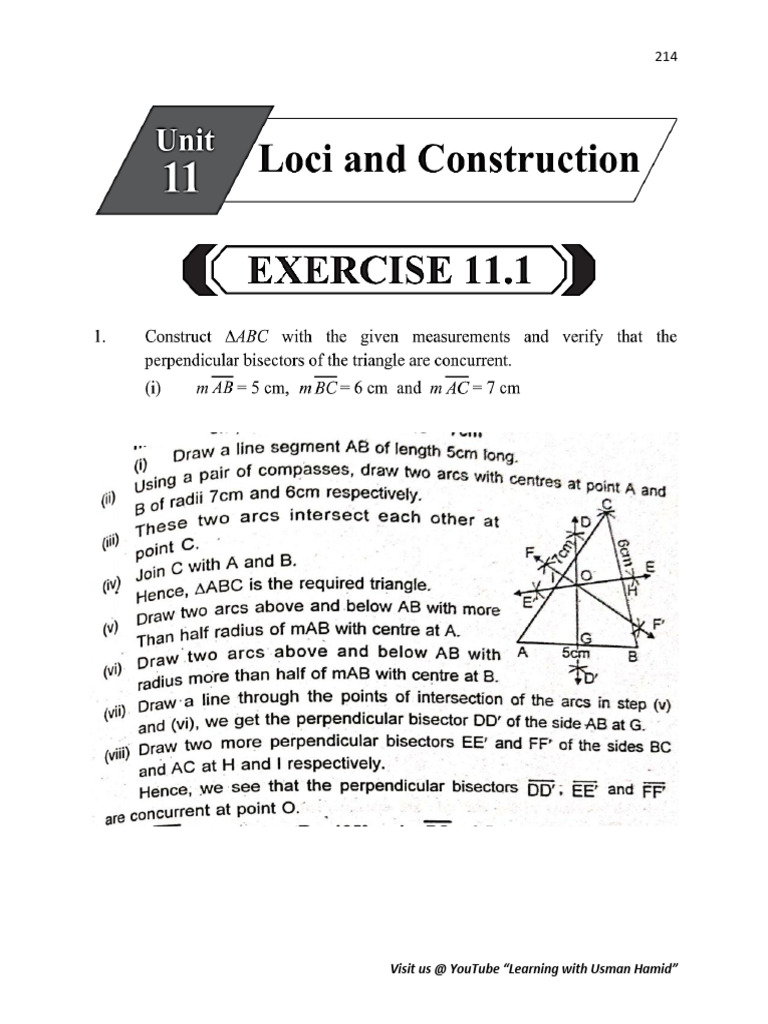 Math9 PCTB Sol Unit11 Arshad and Usman Hamid | PDF