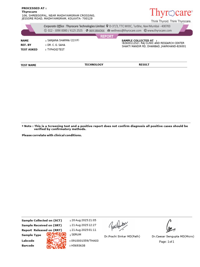 450417339-Thyrocare-Report-21 AUG2025 | PDF