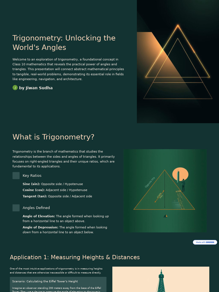 Trigonometry: Practical Applications Explained | PDF | Trigonometry ...