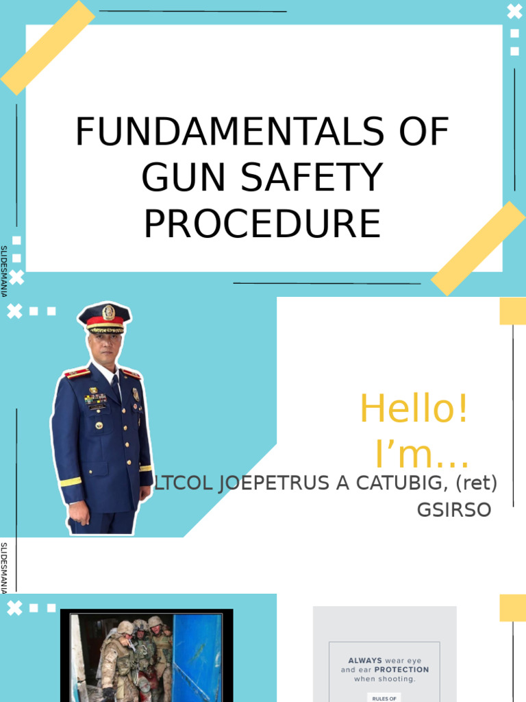 Fundamentals of Gun Safety Procedure | PDF | Gun | Gunpowder