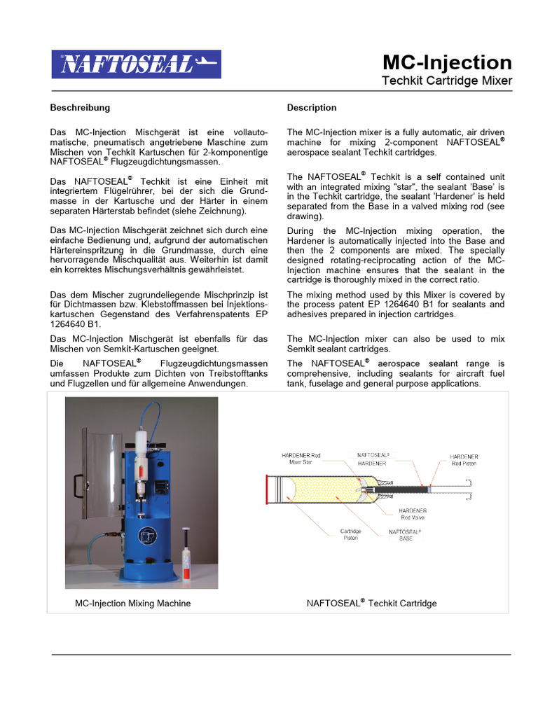 MC-Injection - Chemetall Aerospace Technologies | PDF