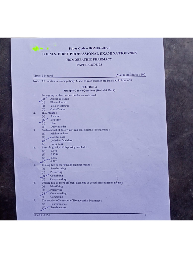Batch 23 - University Exam Ques | PDF