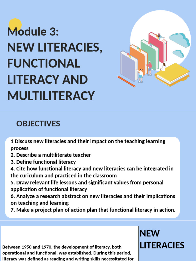 New Literacies and Functional Literacy | PDF | Literacy | Teachers