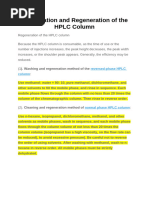 HPLC Reversed-Phase Column Regeneration | PDF | High Performance Liquid ...